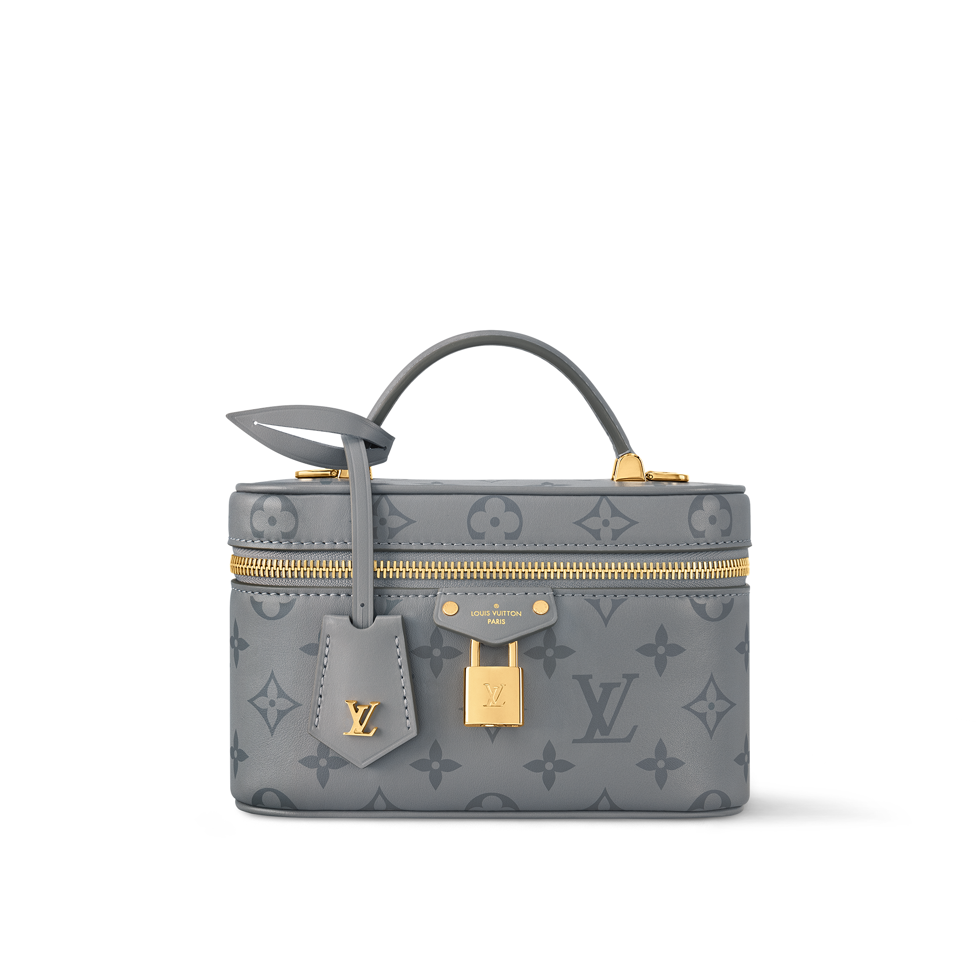 LOUIS VUITTON Vanity Chain Pouch Grey. Size